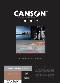 Canson Infinity PrintMaKing Rag Inkjet Paper A3 310gsm 206111007 - Pack 25 Sheets