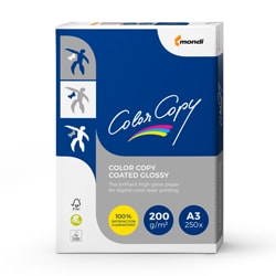 Color Copy Coated Glossy Card (Pk=250shts) FSC A3 200gsm - Box 4 Packs