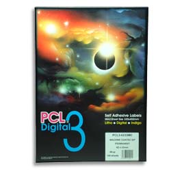 PCL3 Label (PCL3DCCP) Digital Cast Coated 83 permanent solid back SRA3 - Box 100 Sheets