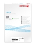 Xerox Monolaser Labels Rounded Corners A4 38x21mm 65 labels/sht White Permanent 003R93177 - Box 100 Sheets